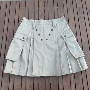 Utilikilts Tactical Kilt Cargo‎ Pockets Menswear Utility Skirt 35 Khaki Tan